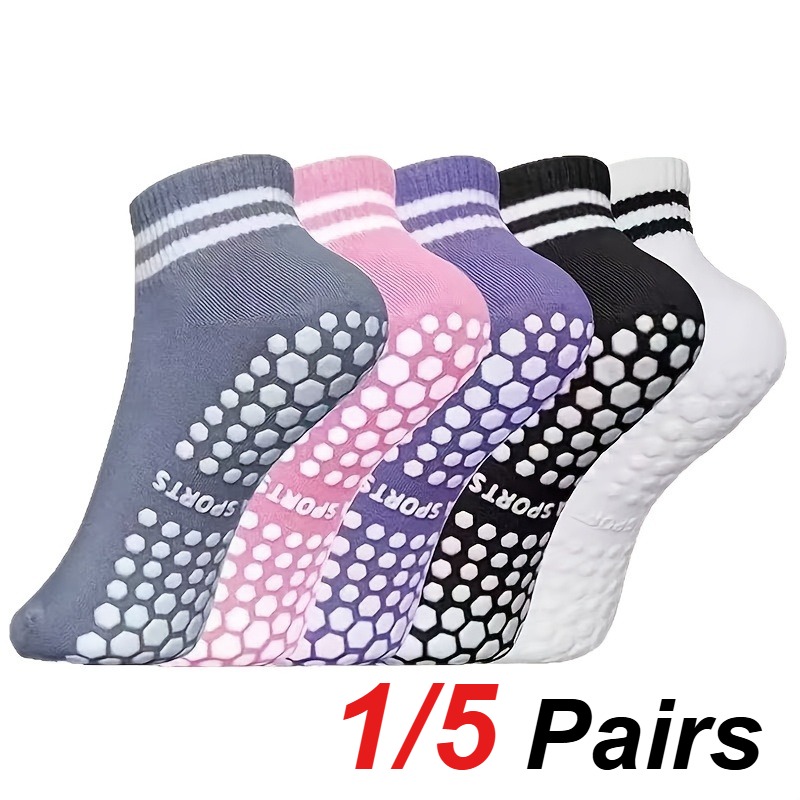 Yoga Mat - 1/5 Pair Women's Silicone Anti Slip