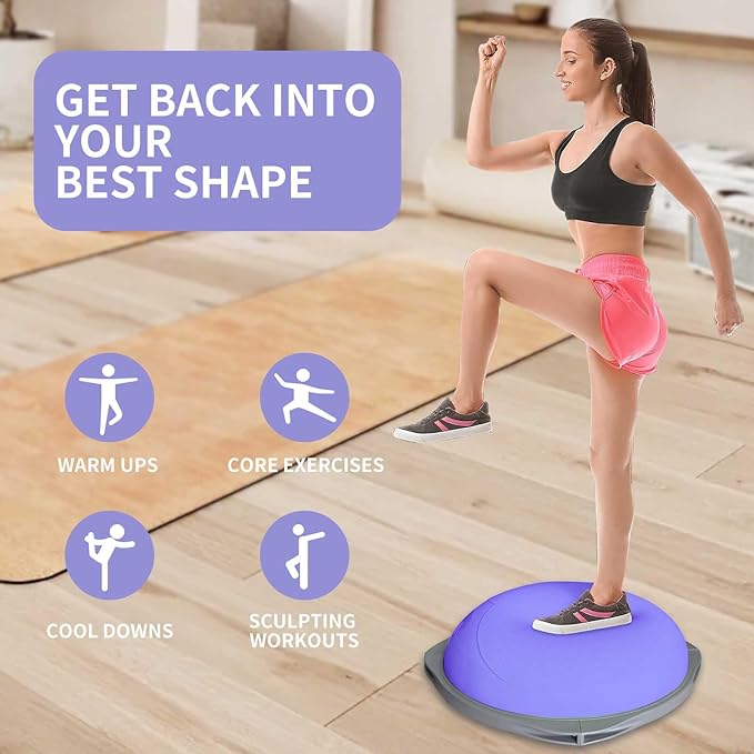 70cm Bosu Balance Ball, Anti-S - Gym Ball review and price