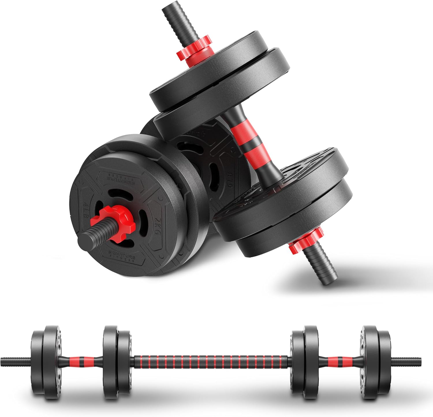 22lb 2-in-1 Adjustable Dumbbel - Dumbbell Set review and price