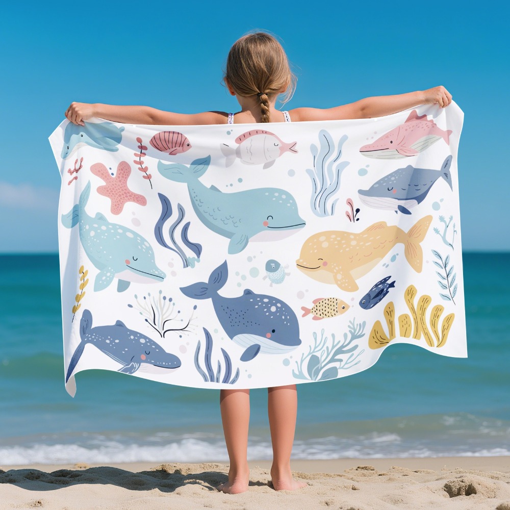 Cartoon Pattern Beach Towel Ki - Yoga Mat review and price