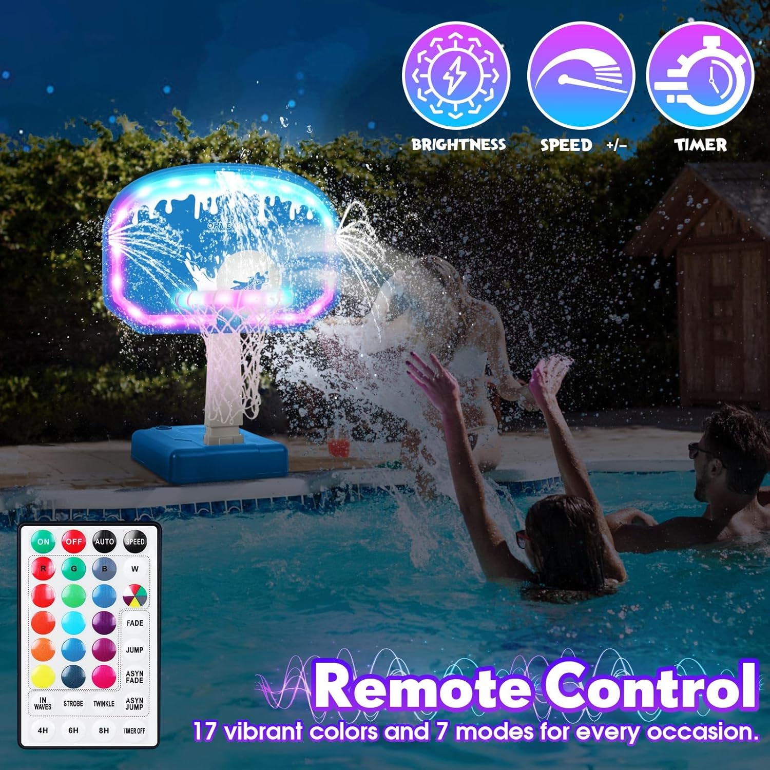 Oversized LED Pool Basketball  - Basketball Hoop review and price