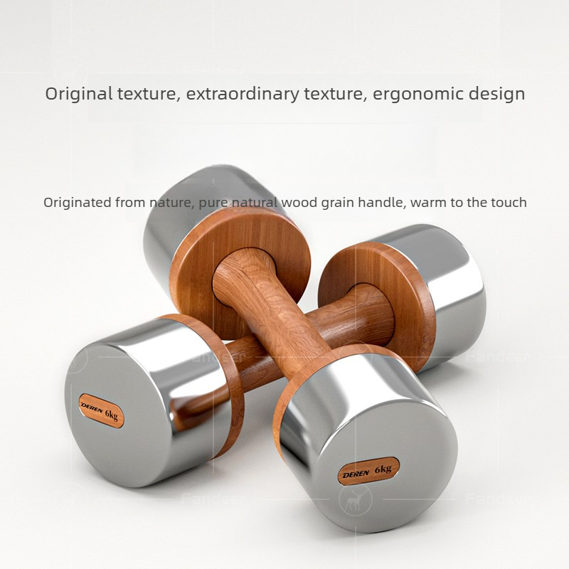 Wood & Steel Adjustable Dumbbe - Dumbbell Set review and price