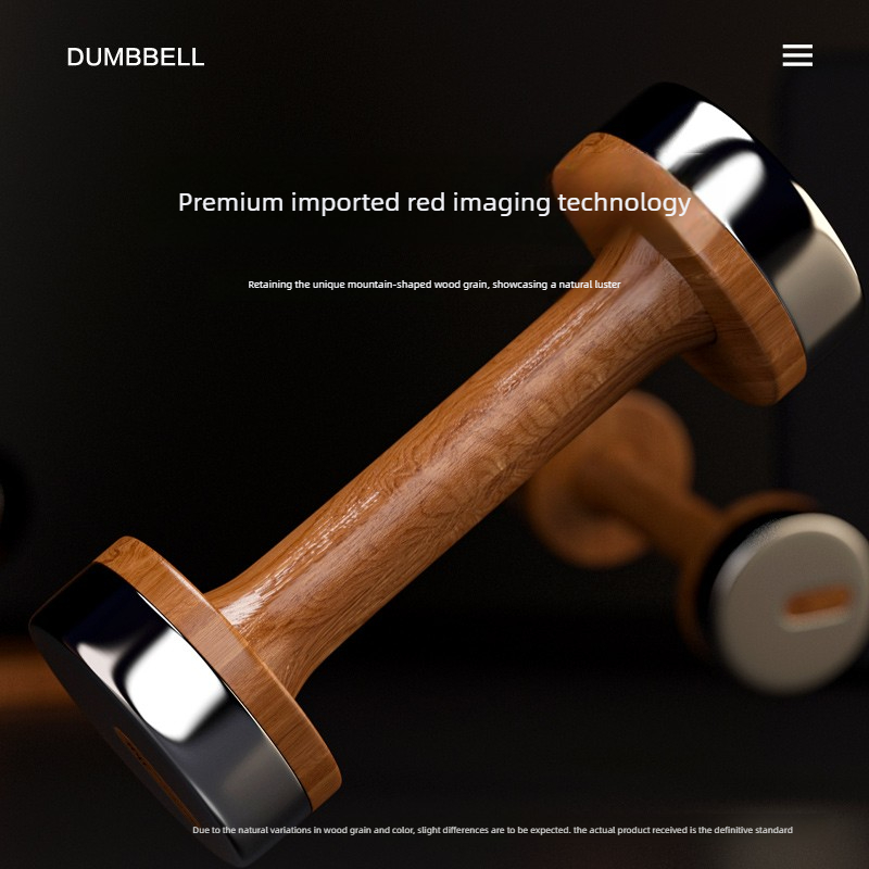 Wood & Steel Adjustable Dumbbe - Dumbbell Set review and price