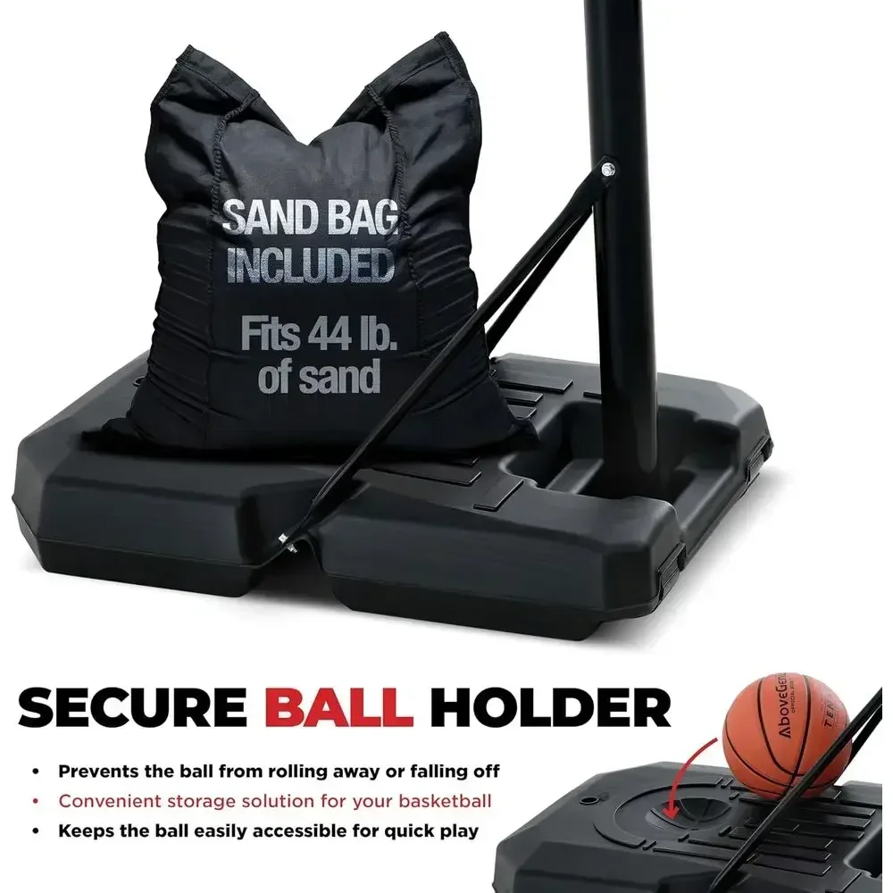Adjustable 44 Shatterproof Bas - Basketball Hoop review and price