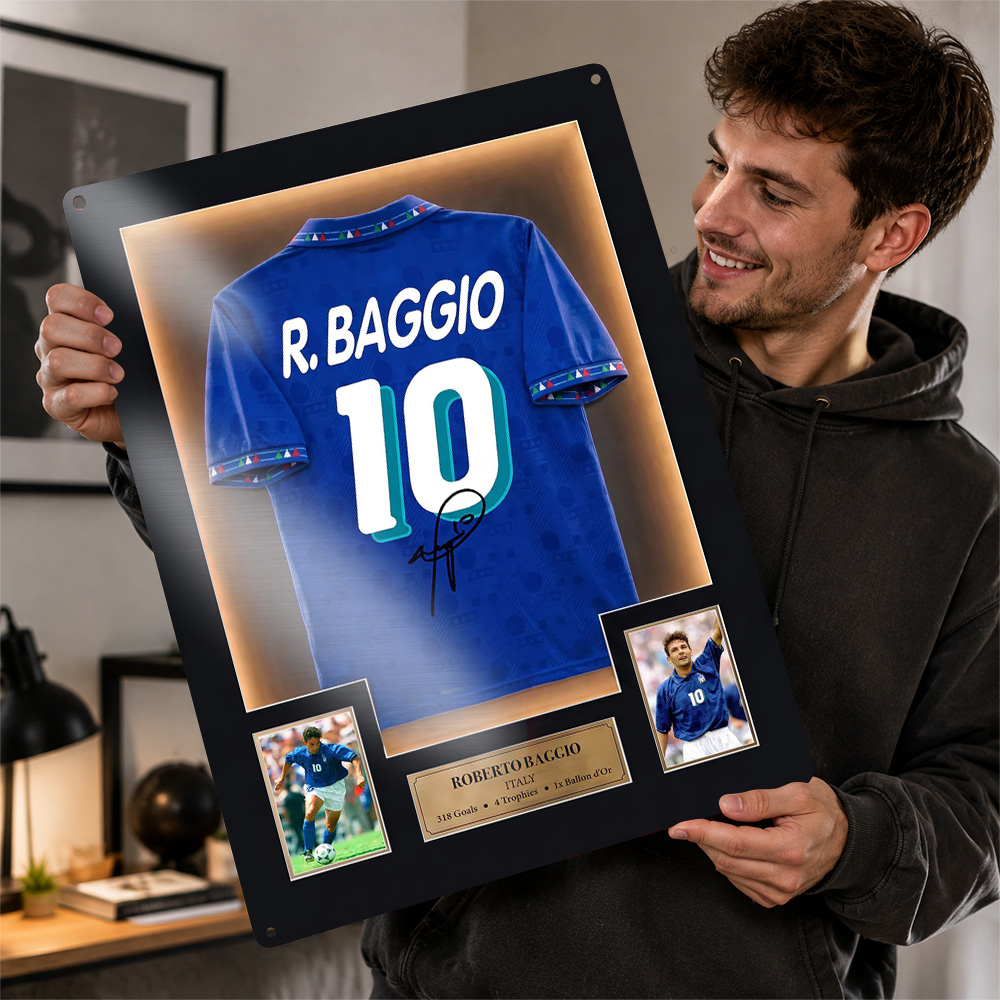 Roberto Baggio Memorabilia Pos - Sports Equipment Poster review and price